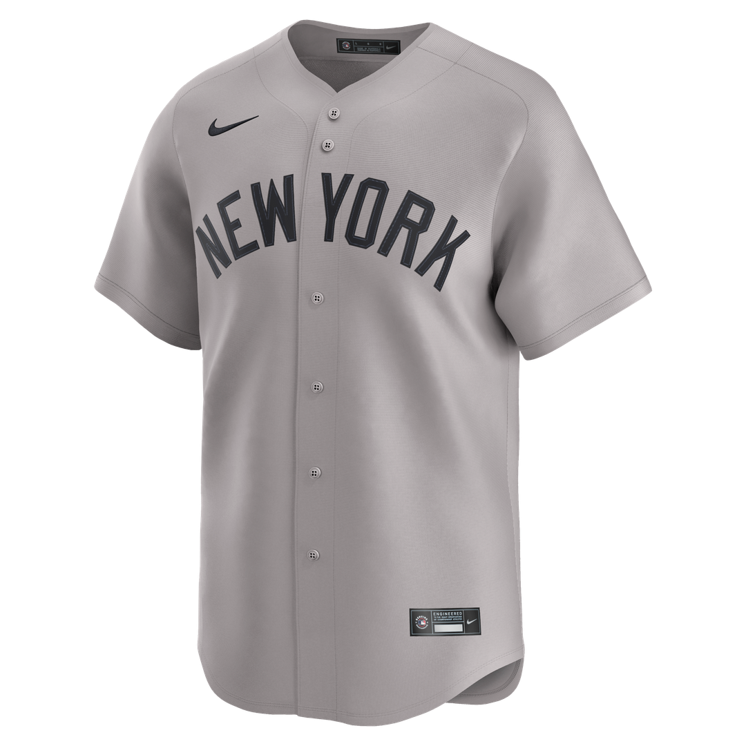 New York Yankees Aaron Judge Nike Gray Road Limited Player Jersey