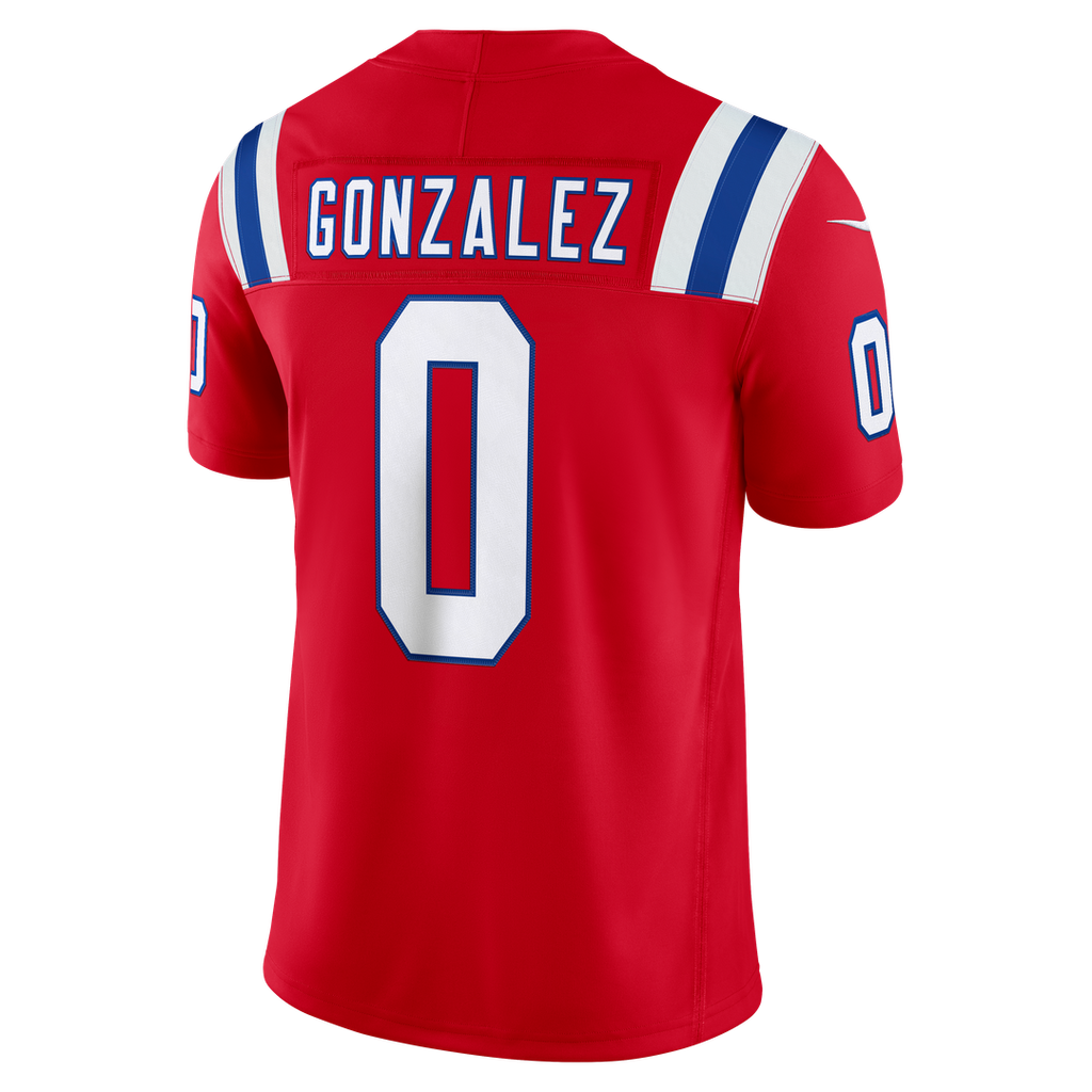 New England Patriots Christian Gonzalez Nike Navy Team Vapor F.U.S.E. Stitched Limited Jersey