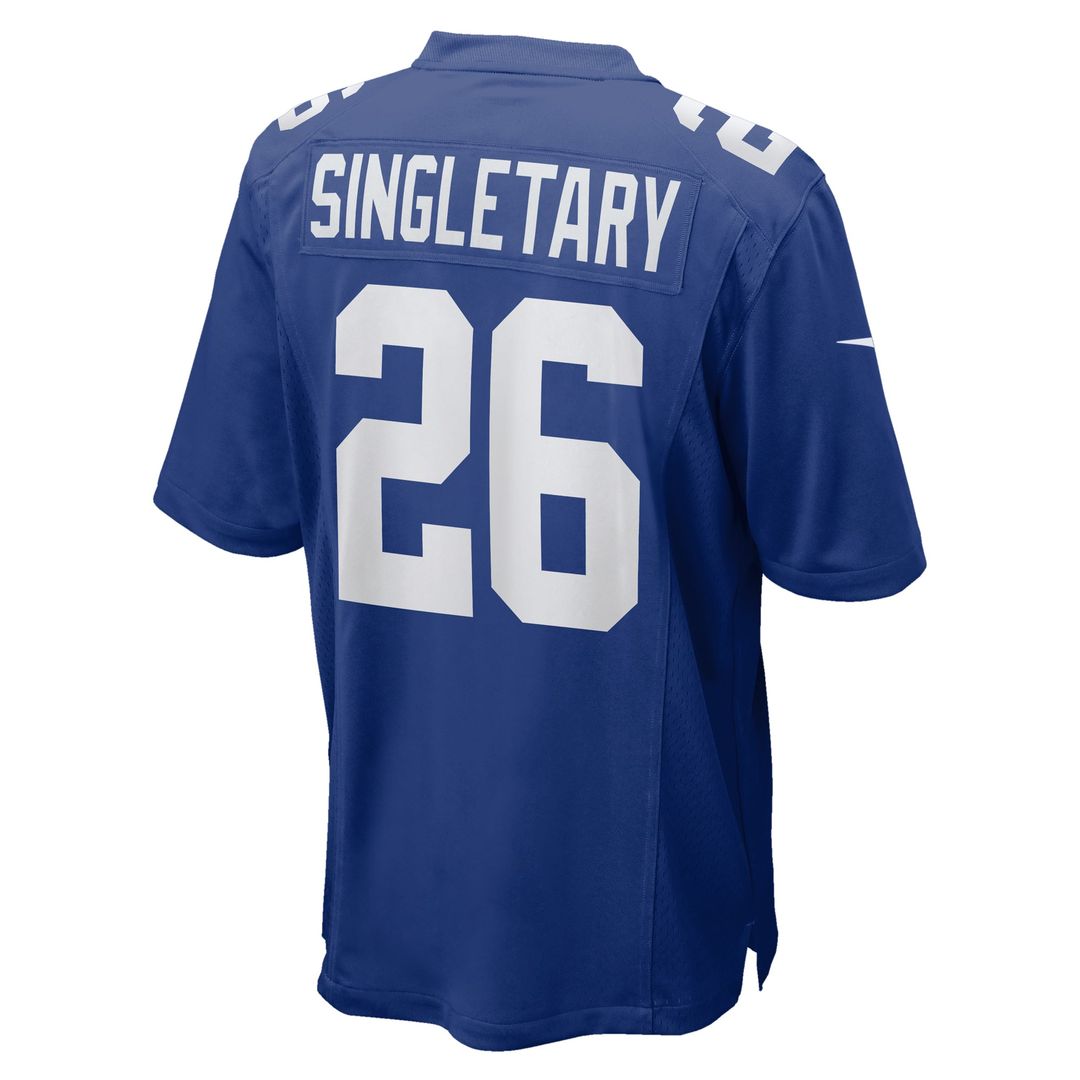 New York Giants Devin Singletary Nike Royal Team Game Jersey