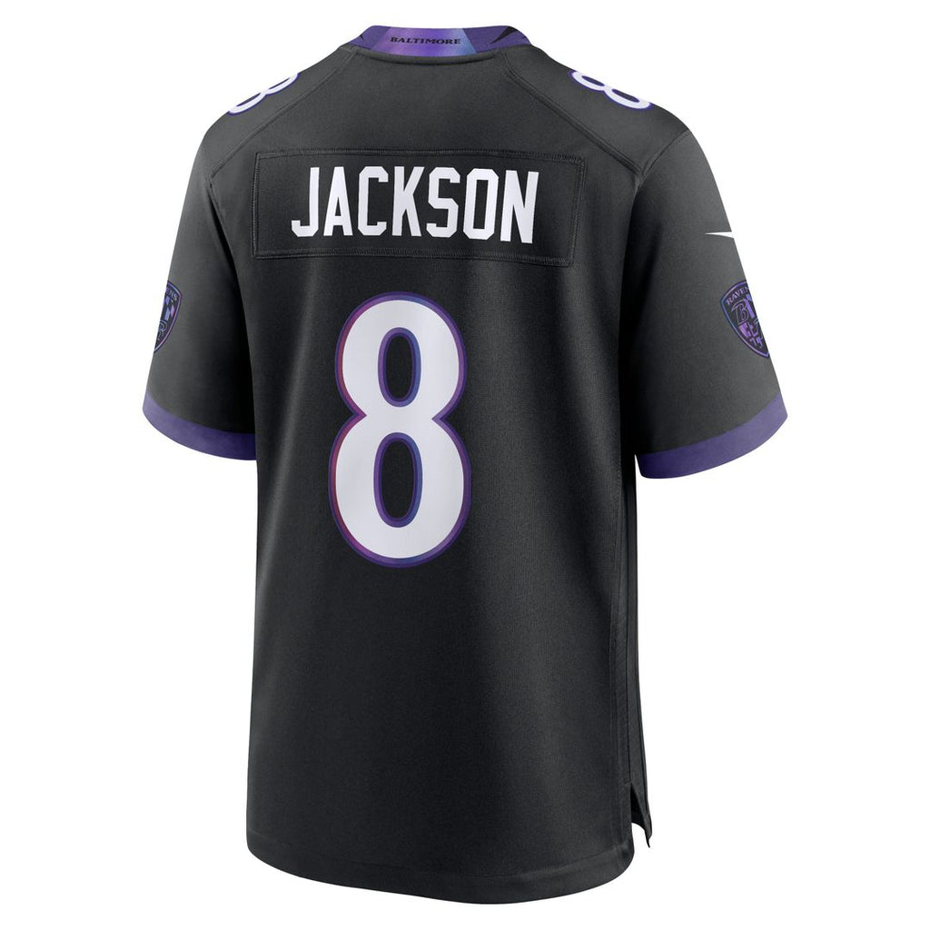 Baltimore Ravens Lamar Jackson Nike Black Alternate Game Jersey
