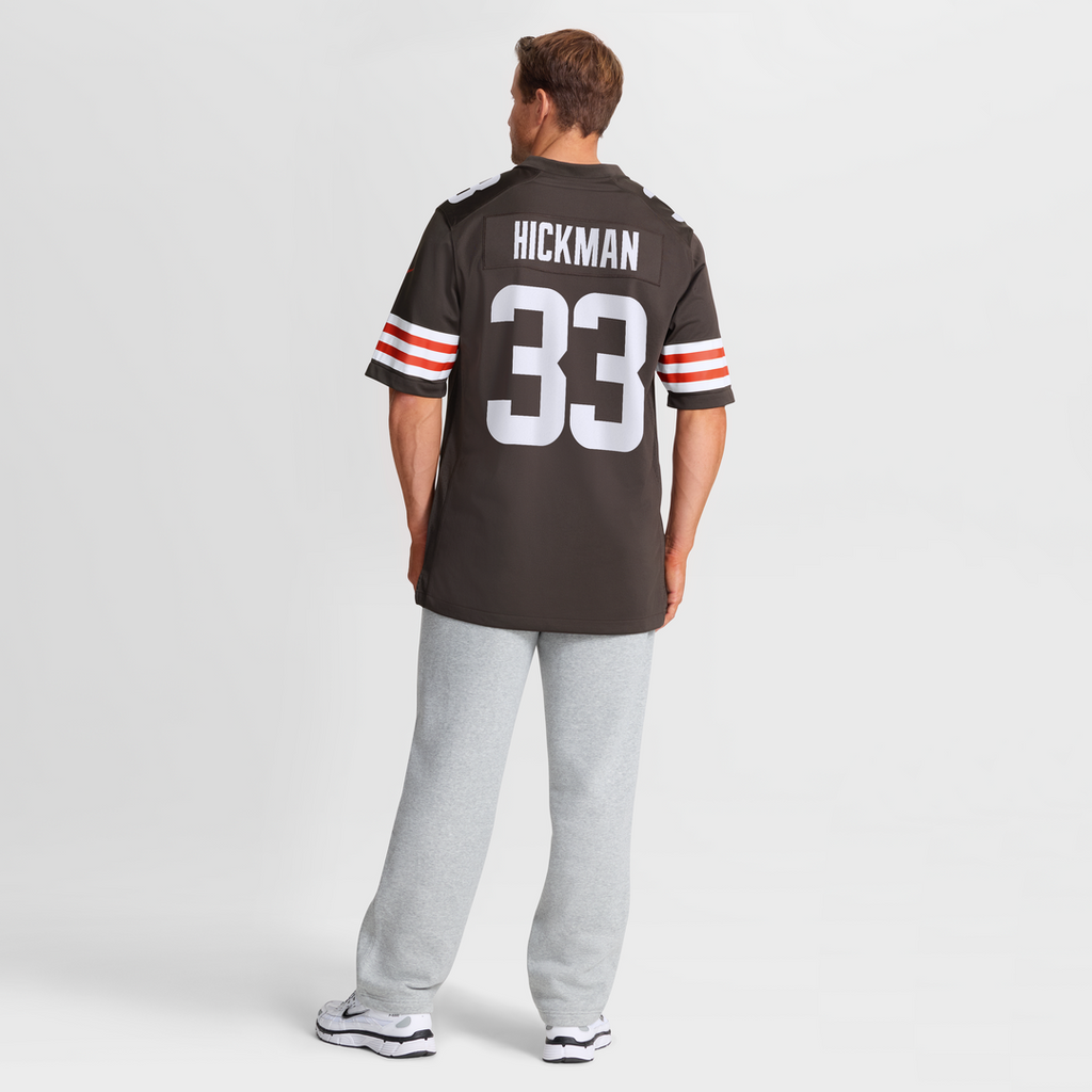 Cleveland Browns Ronnie Hickman Nike Brown Team Game Jersey