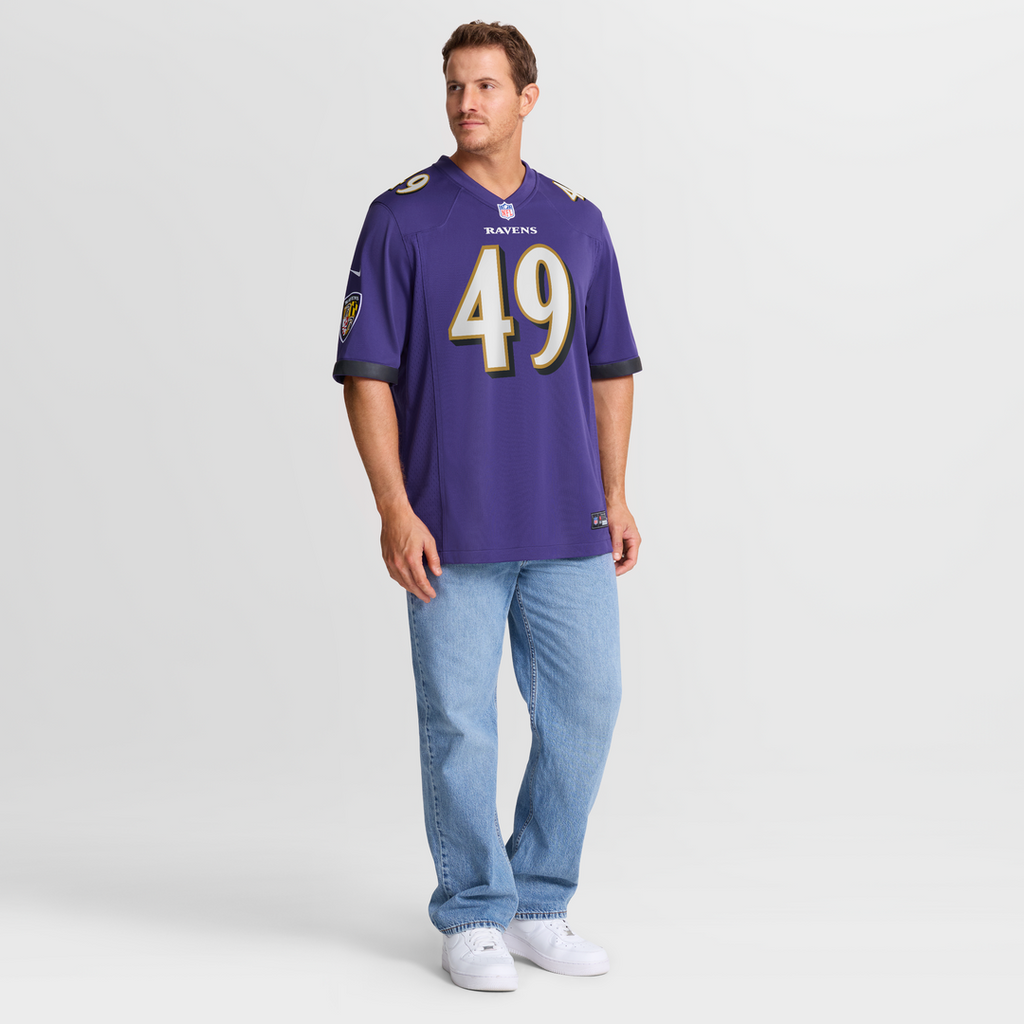 Baltimore Ravens Jay Higgins IV Nike Purple Team Game Jersey