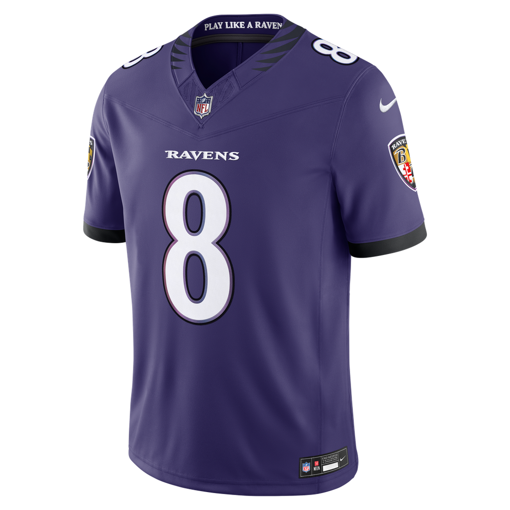Baltimore Ravens Lamar Jackson Nike Purple Team Vapor F.U.S.E. Stitched Limited Jersey