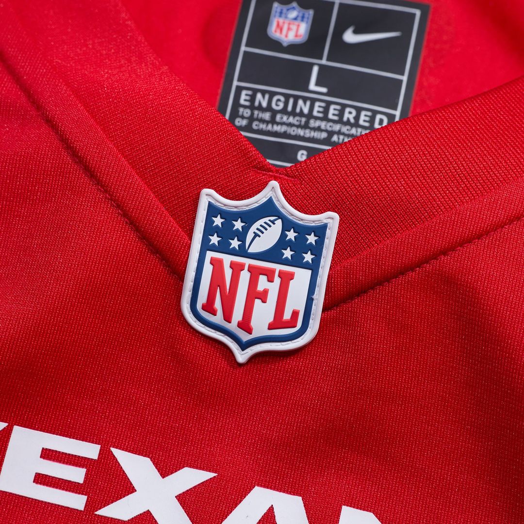 Houston Texans Jalen Pitre Nike Red Alternate Game Jersey