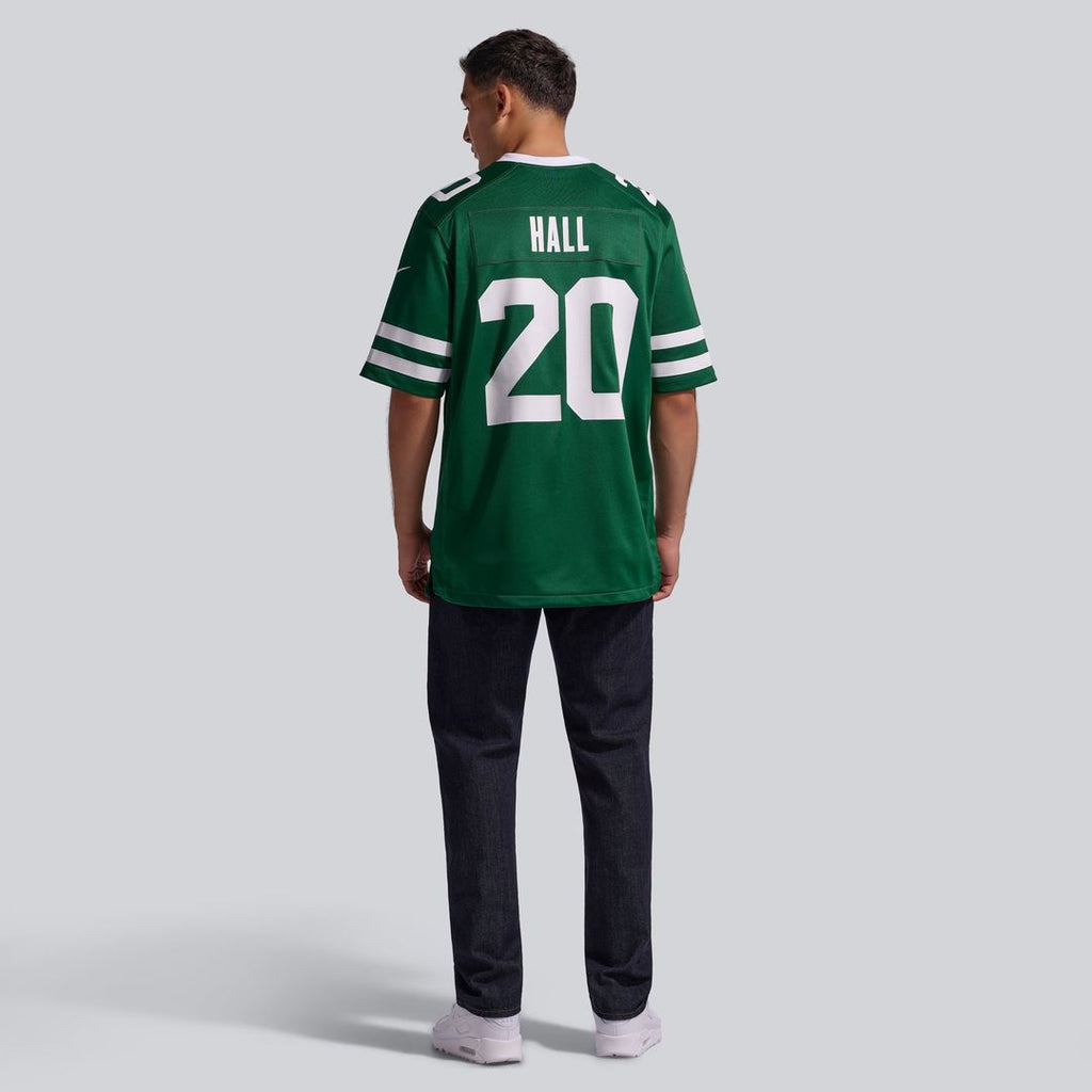 New York Jets Breece Hall Nike Legacy Black Alternate Game Jersey