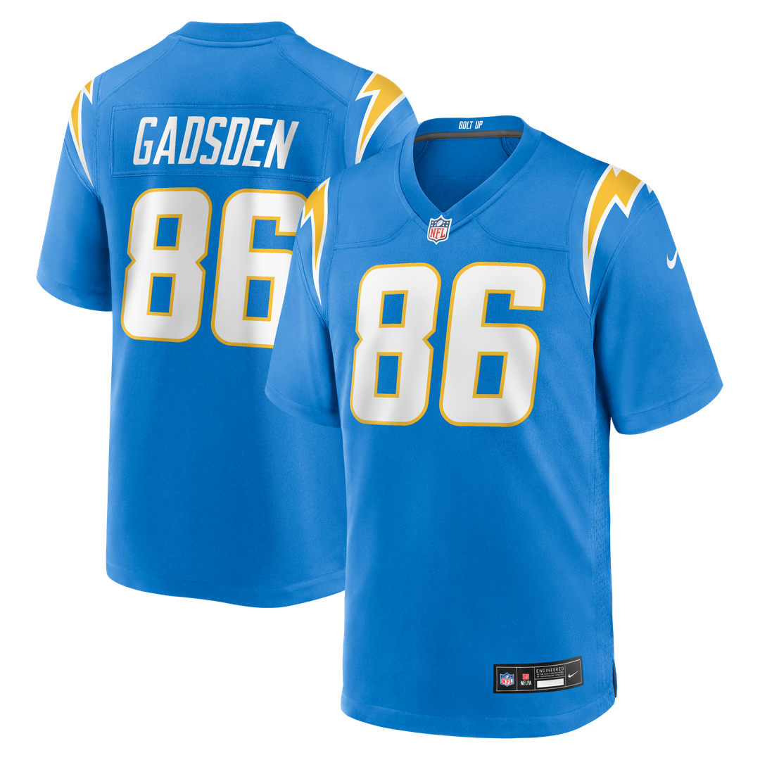 Los Angeles Chargers Oronde Gadsden Nike Powder Blue Team Game Jersey