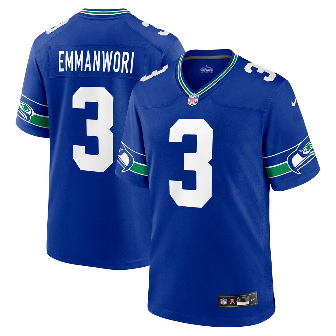 Seattle Seahawks Nick Emmanwori Nike White Game Jersey