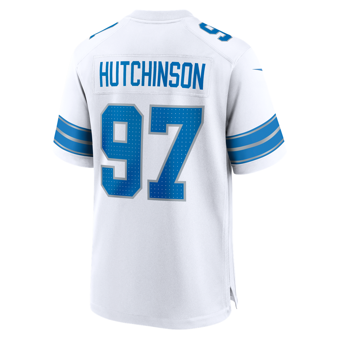 Detroit Lions Aidan Hutchinson Nike Blue Game Jersey